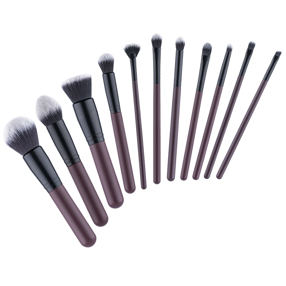 11pcs  Makeup Brushes Kit Foundation Brushes Cosmetics Powder Brush Makeup Tool