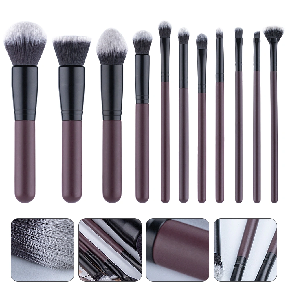 11pcs  Makeup Brushes Kit Foundation Brushes Cosmetics Powder Brush Makeup Tool