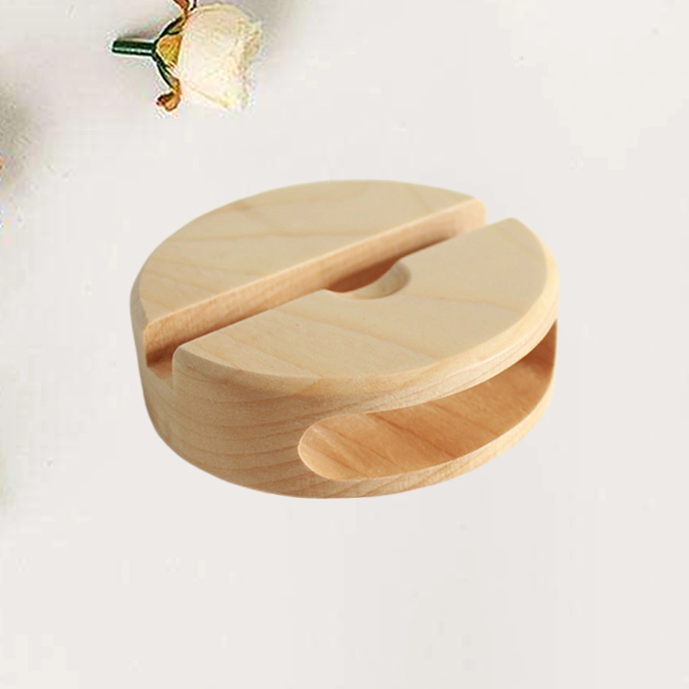 1Pc Wooden Mobile Phone Loudspeaker Bracket Retro Sound Amplifier Holder Phone Desktop Stand Support for Home Office Bedroom