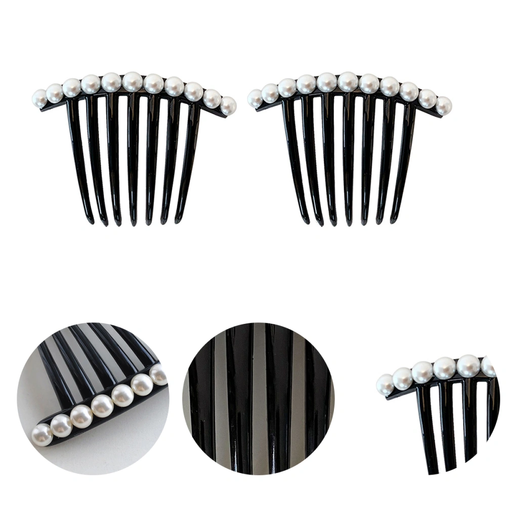 5Pcs Pearl Hair Side Teeth Combs Elegant Hair Side Comb Clips Hair Accessories