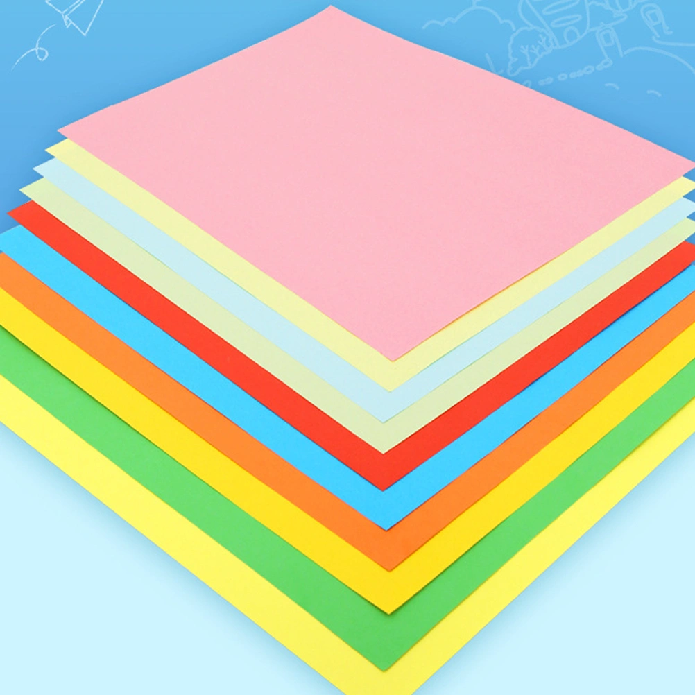 2 Packs Colored Copy A4 Paper Practical Printable Paper DIY Handmade Foldable Paper Stationery Supplies for School Office (Light Green, 100Pcs/Pack)