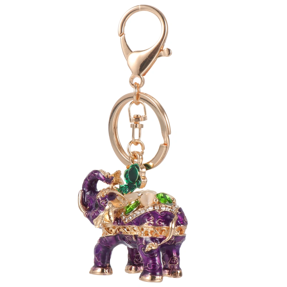 1PC Adorable 3D Elephant Keychain Pendant Bag Hanging Decor Car keychain Pendant