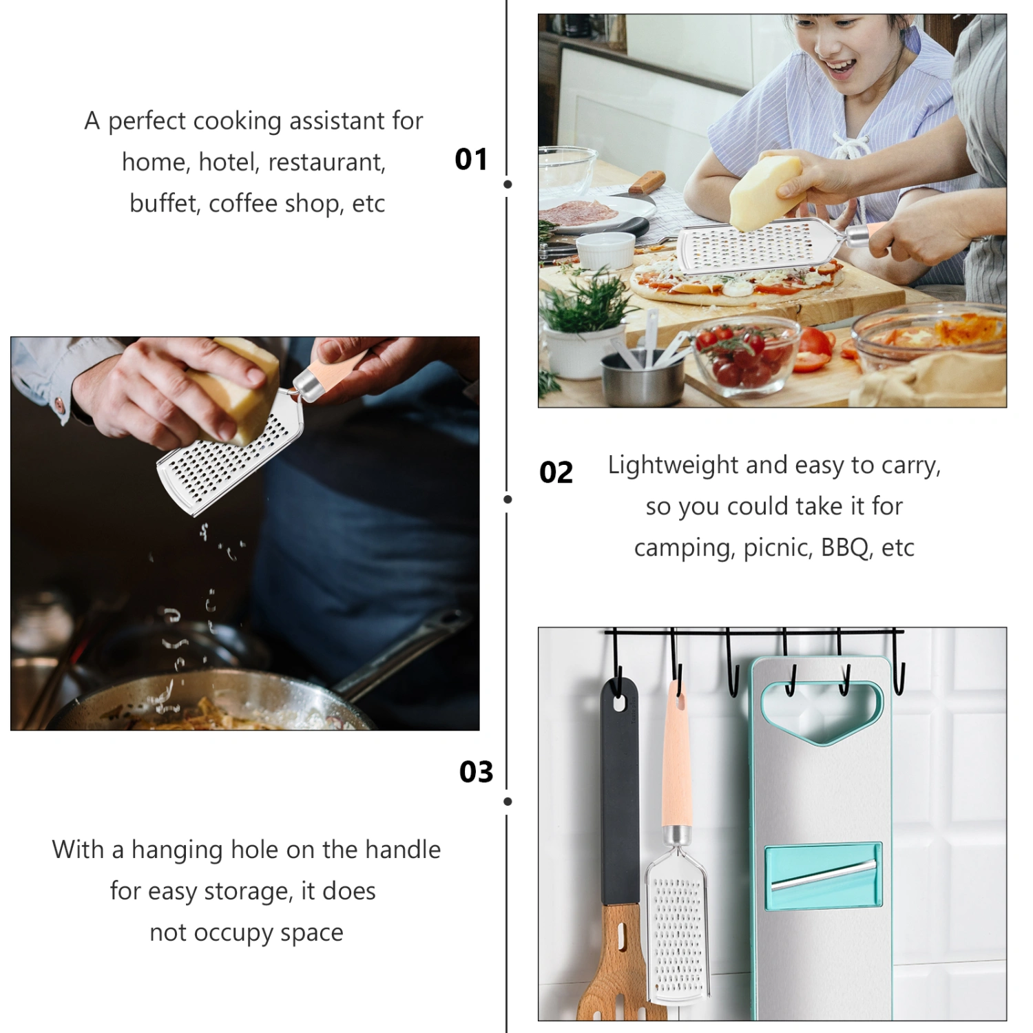 Stainless Steel Vegetable Grater Carrot Grater Manual Potato Grater for Kitchen