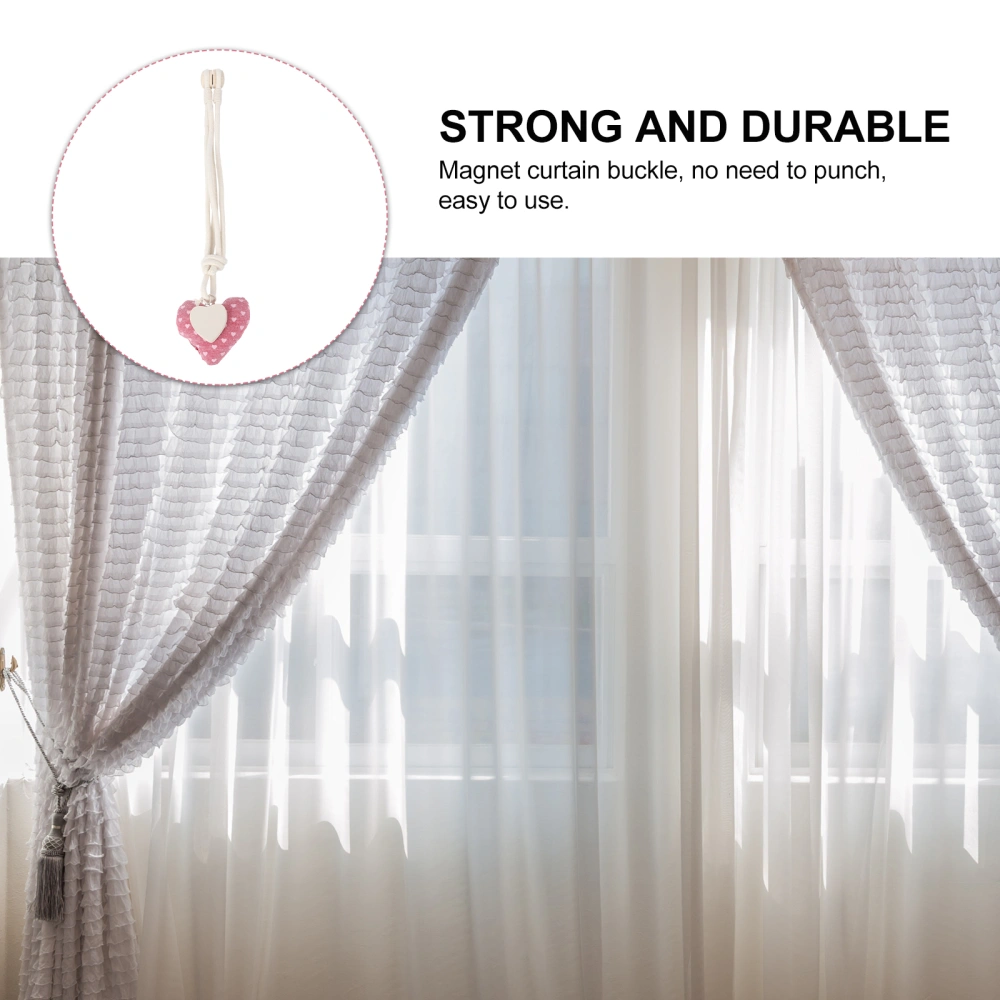 Heart Shape Magnetic Curtain Tieback Curtain Buckle Curtain Decorative Buckle