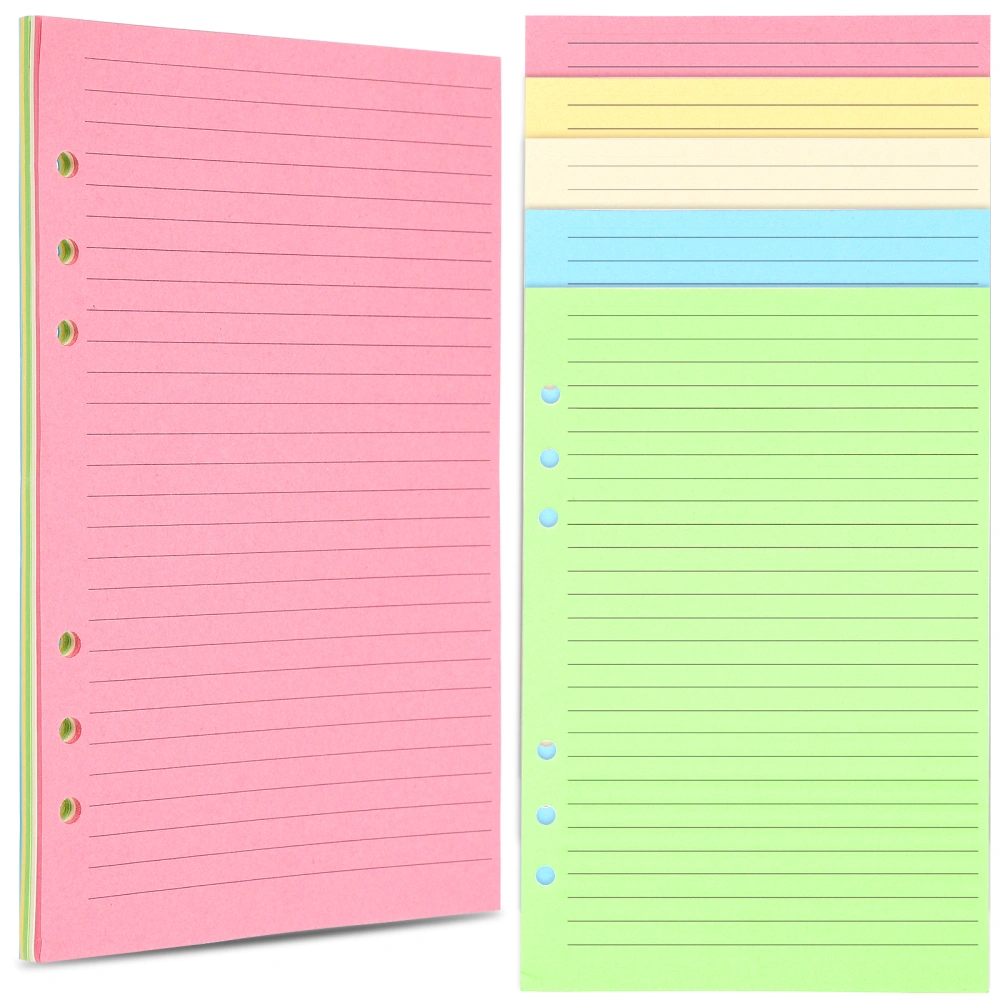 50Pcs A5 Filler Paper Planner Refill Paper Loose Leaf Binder Paper Planner Note Book Filler Paper