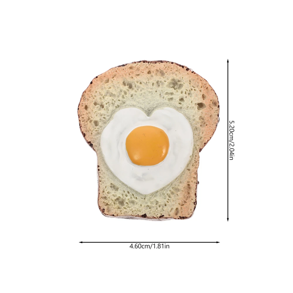 2Pcs Egg Toast Design Fridge Sticker Unique Fridge Magnet Home Fridge Decor