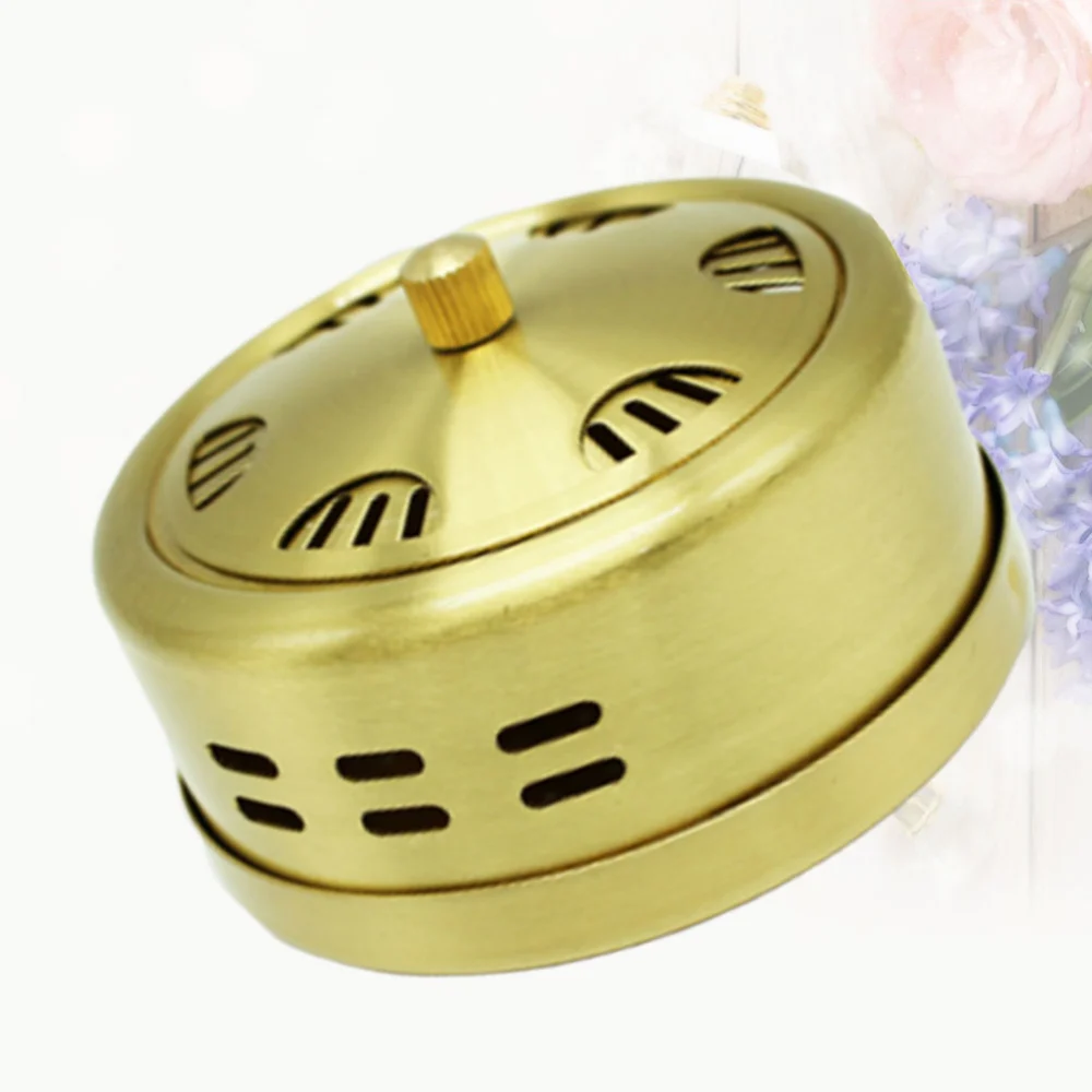 Pure Copper Stainless Steel Smokeless Environmental Protection Moxibustion Treatment Box (Round)