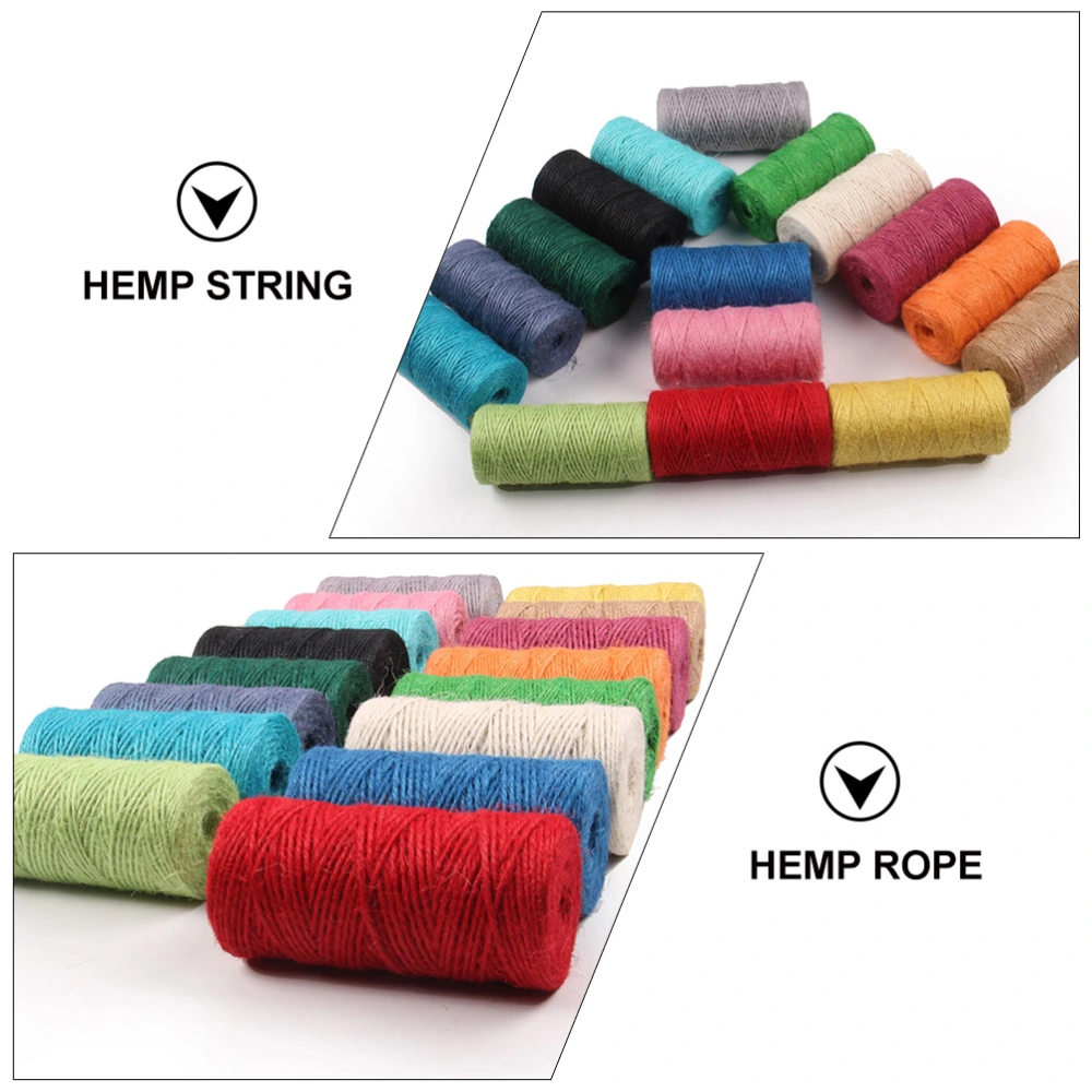 2pcs Hemp Rope Arts and Crafts Hemp Rope Festive Gifts DIY Crafts Cotton Thread