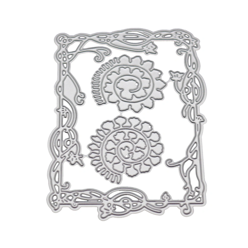 1PC Flower Frame Design Metal Cutting Dies Stencil DIY Scrapbooking Album Stamp Paper Embossing Craft Decor