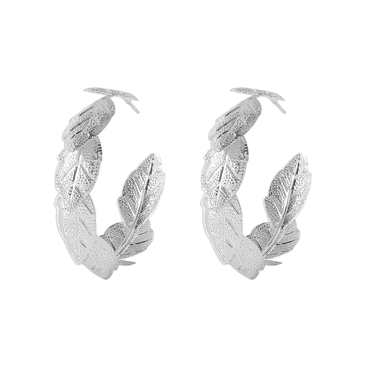 1 Pair Cartilage Hoop Earrings Women Earrings Leaf Huggie Hoop Earrings Piercings