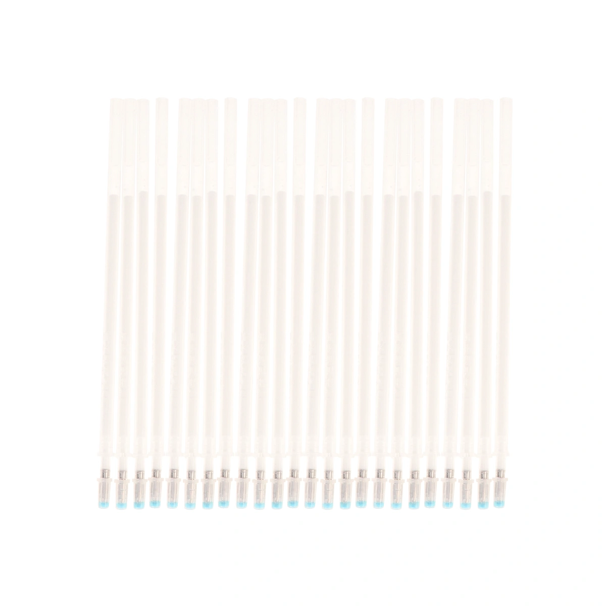 100 Pcs Heat Erasable Fabric Marking Pens Thin Rod Neutral Heat Elimination Refills High Temperature Heated Fade Refill Pens (White)