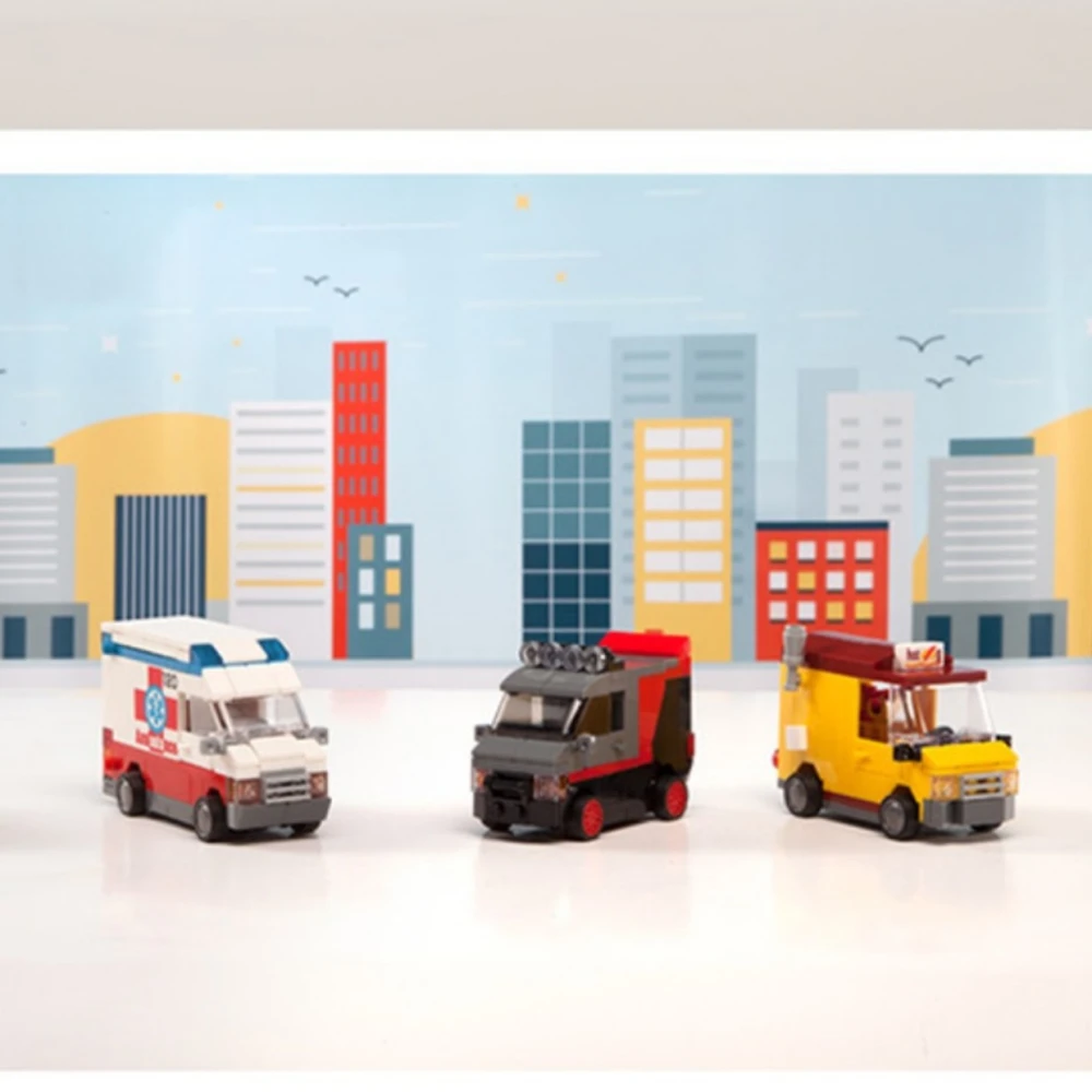 Building Block City Recycling Car Assembly Toy