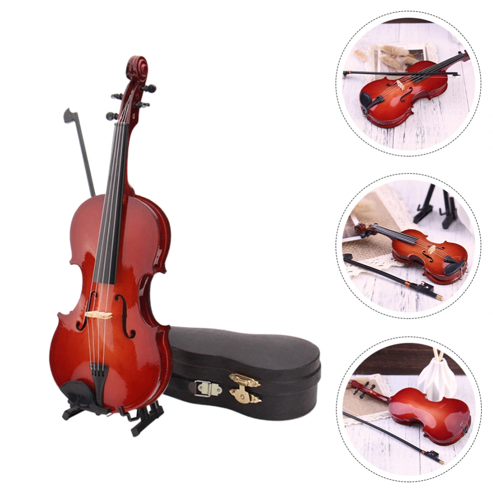 1 Set Musical Instrument Model Violin Craft Desktop Decoration Photography Props