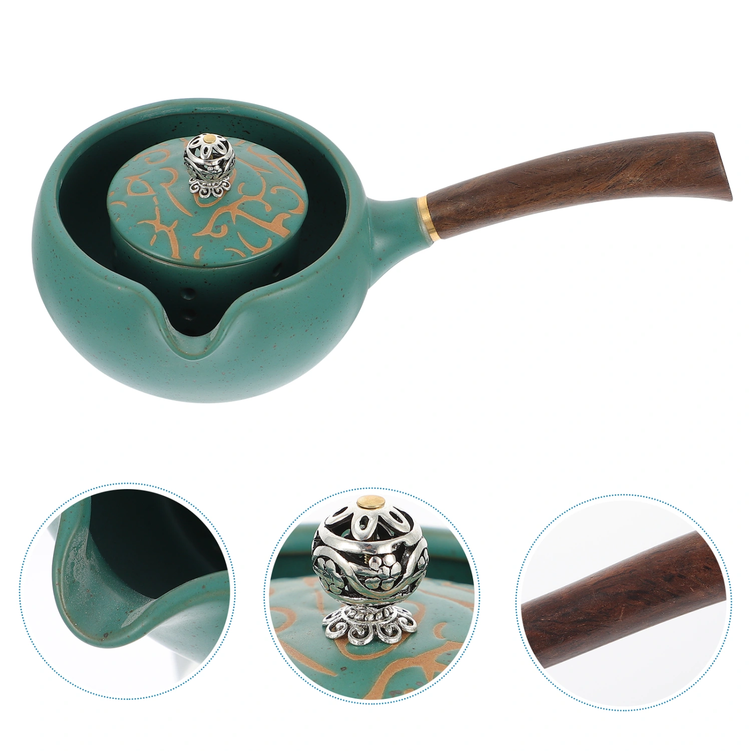 1Pc Household Water Kettle Vintage Kettle Teapot Tea House Ceramic Kettle
