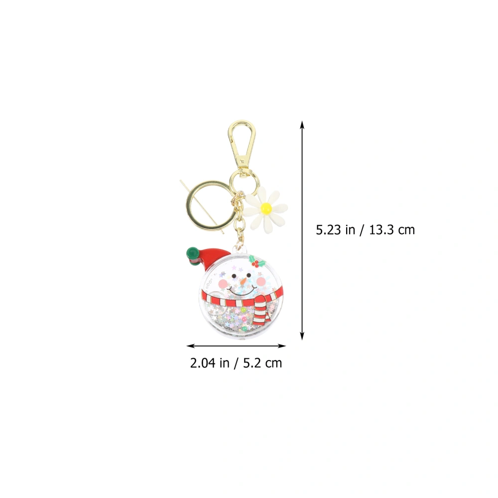 6Pcs Christmas Keychain Ornaments Creative Bags Hanging Pendants Key Chains