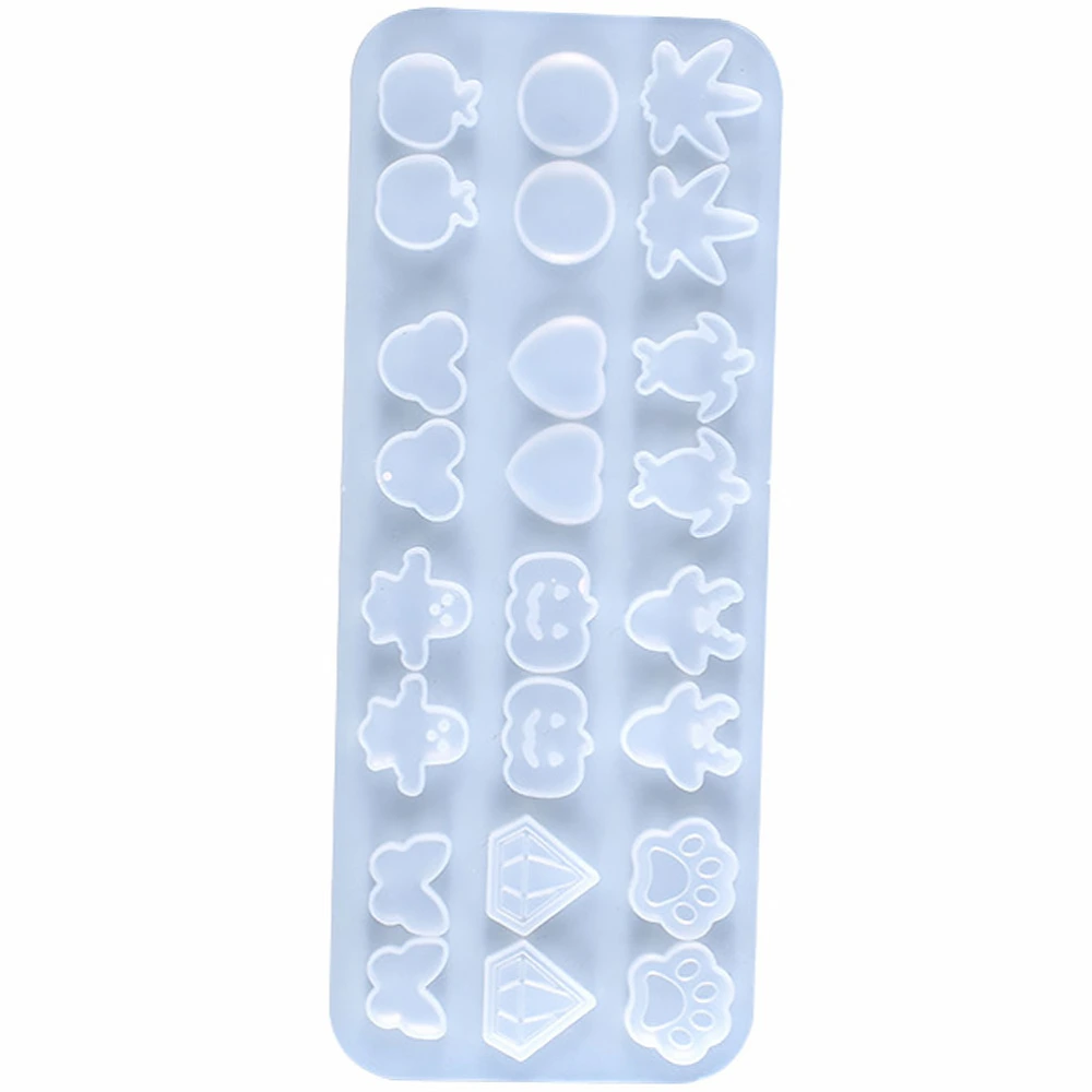 1Pc Silicone Earring Mold Crystal Epoxy Mold DIY Silicone Mold Casting Mould