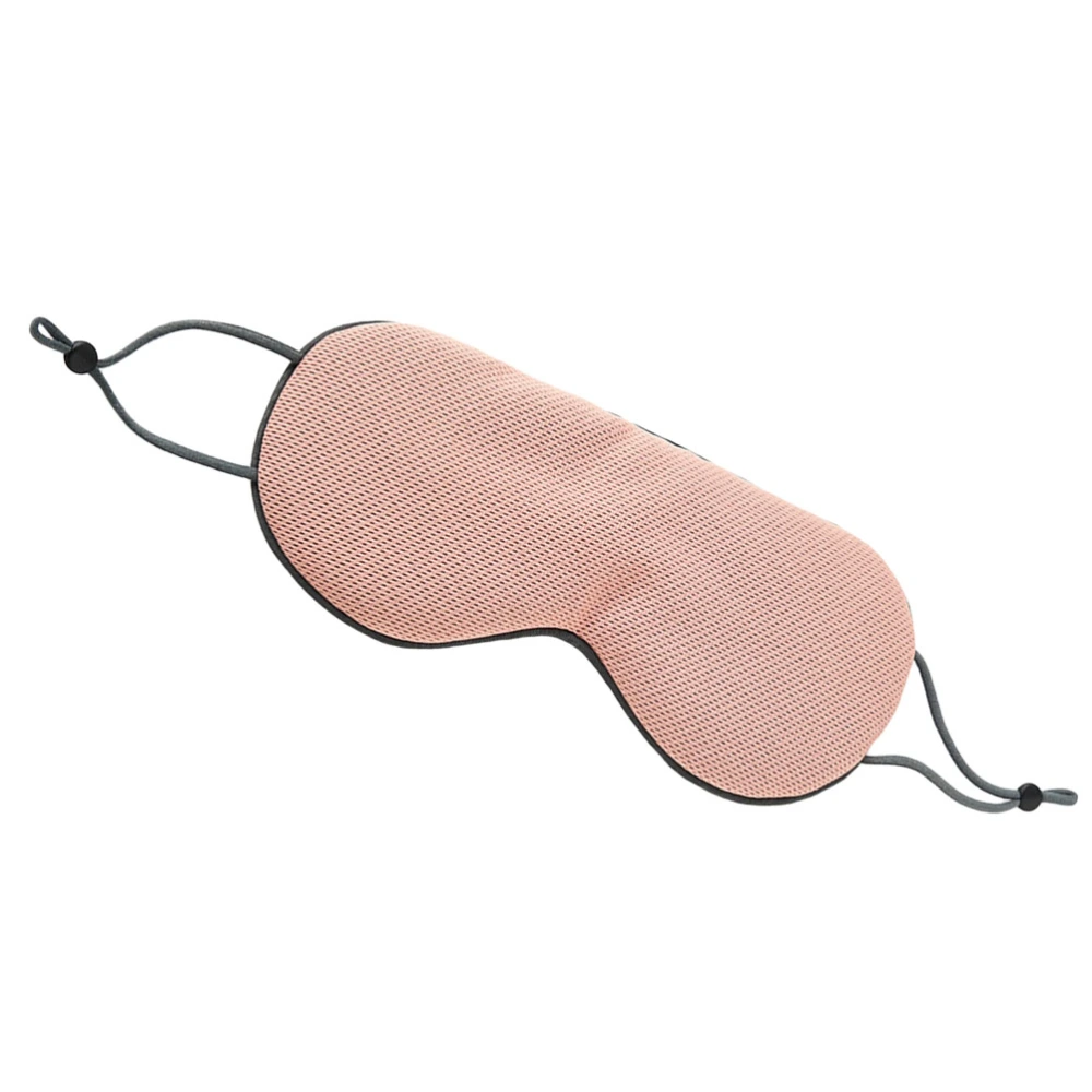 1pc Sleep Eye Mask Double Side Hot and Cold Dual Use Shading Eye Patch for Sleeping (Light Grey and Lotus Root Pink)