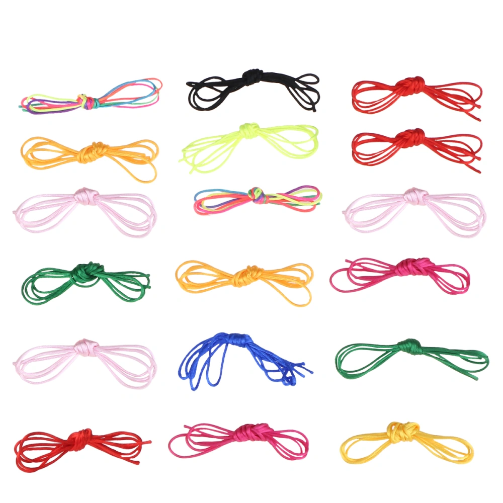 20PCS Colorful Braided Hair Rope Fashionable Braiding Hiphop Hair Tie for Dreadlock (Assorted Color)