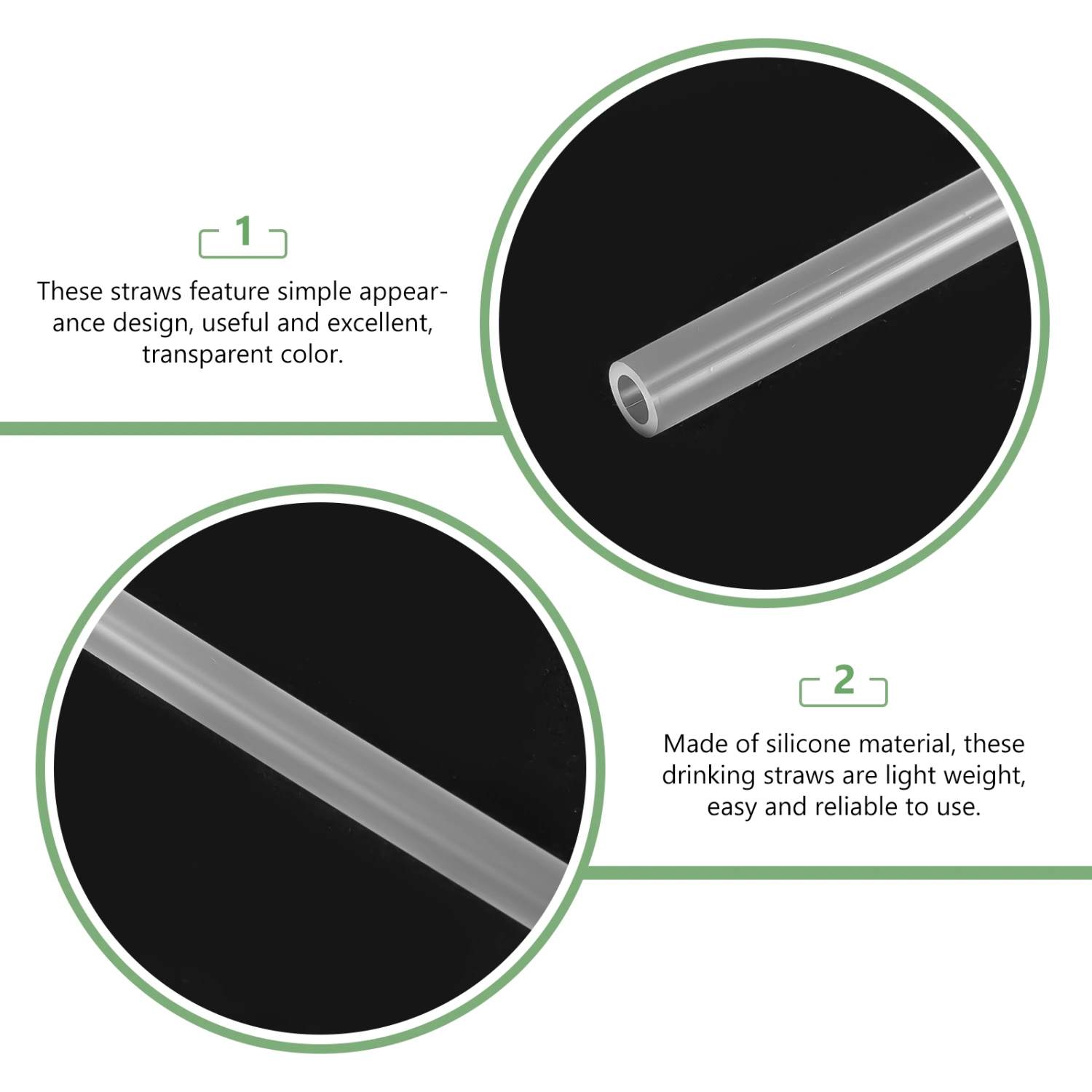 6Pcs Beverage Straws Reusable Drinking Straws Straws Beverage Bottle Straws