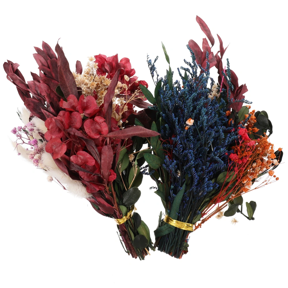 2pcs Fresh Dried Flowers Decor DIY Materials Handmade DIY Eternal Flower Kits