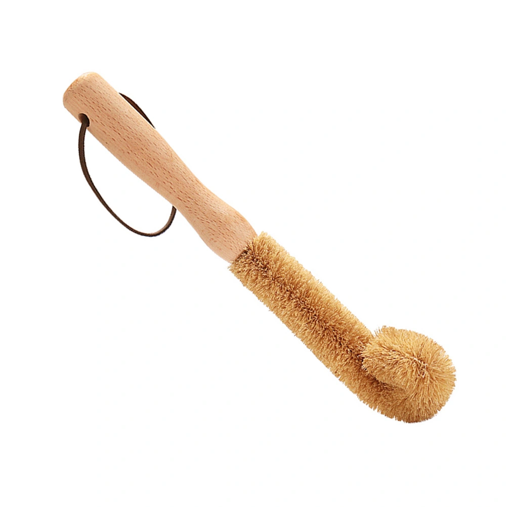 1PC Coconut Long Handle Cup Brush Coffee Tea Glass Cup Mugs Bottles Cleaning Brushes