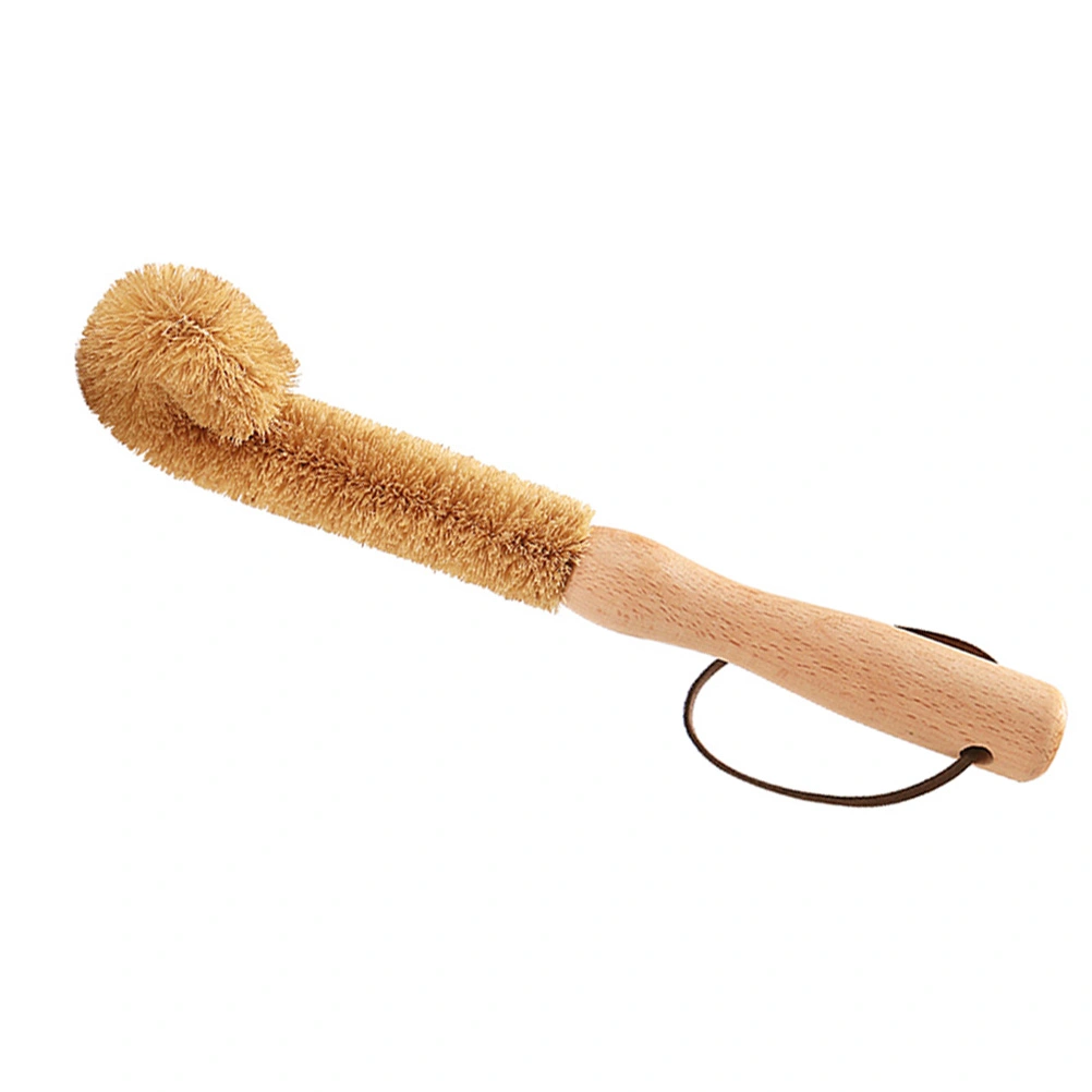 1PC Coconut Long Handle Cup Brush Coffee Tea Glass Cup Mugs Bottles Cleaning Brushes