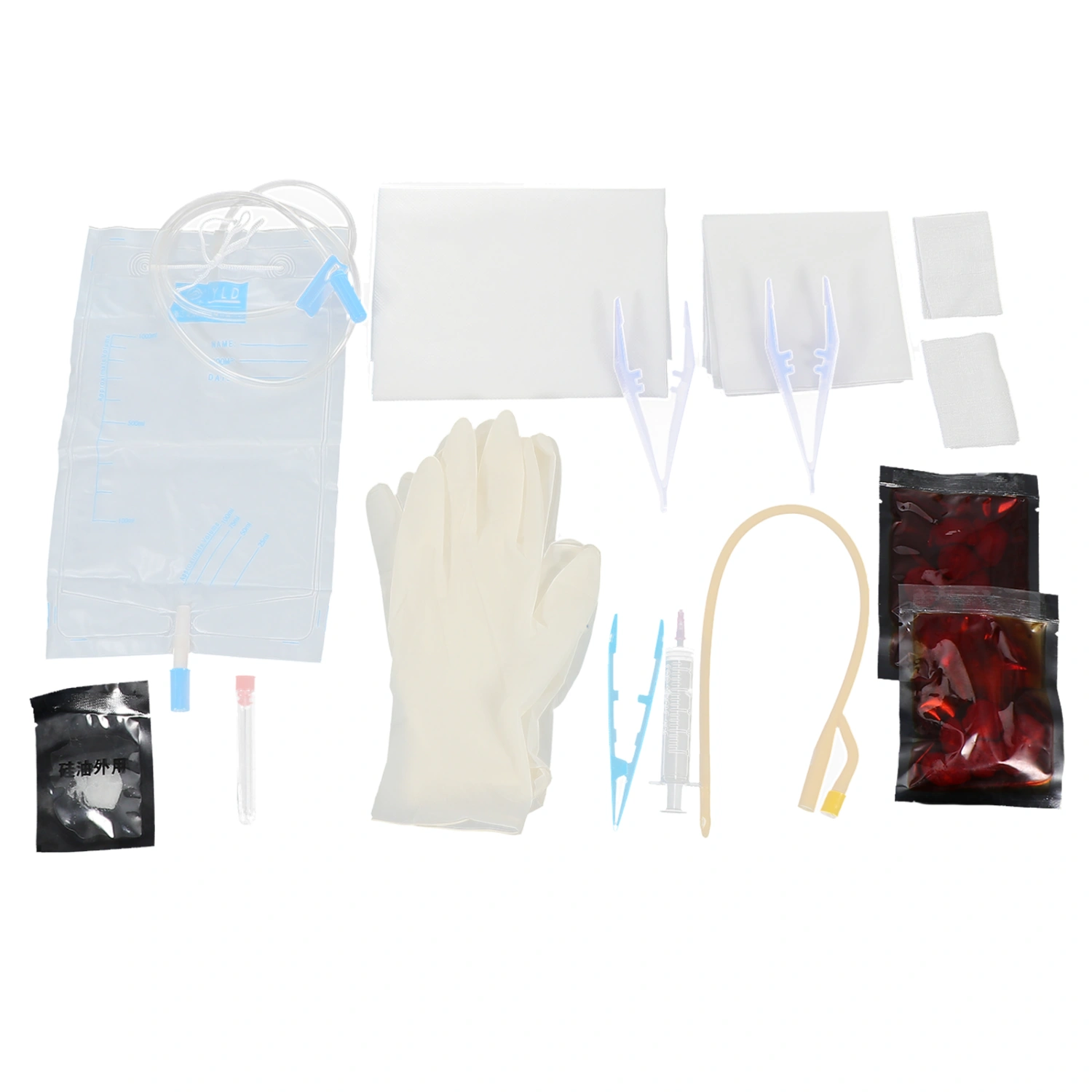1 Set Disposable Urethral Catheter Tray Useful Medical Equipment (White)