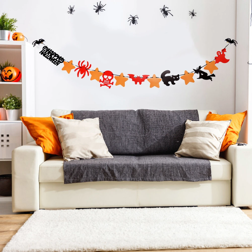 2pcs Witch Star Bunting Party Decorations Bunting (Assorted Color)