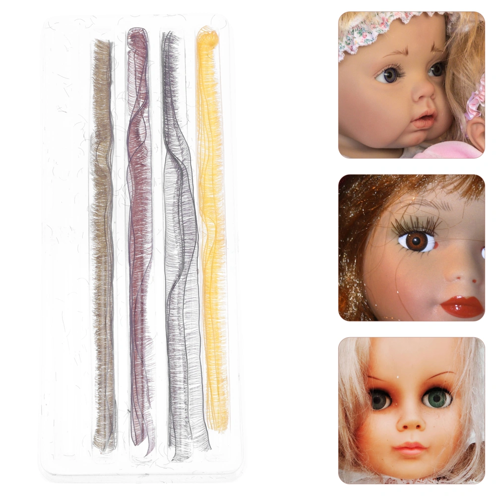 20pcs Doll Eye Lashes DIY Doll Eyelashes False Eyelashes DIY Doll Accessories