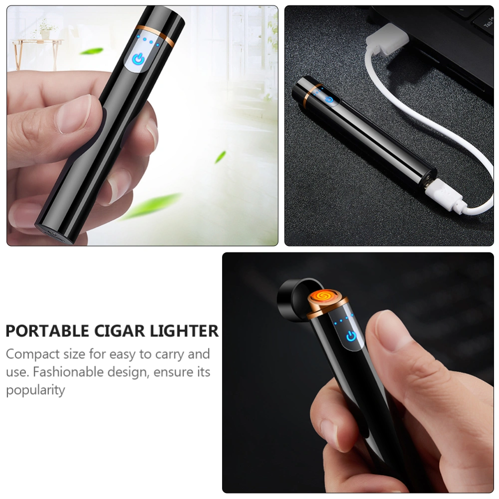 1 set Portable USB Charging Touch Control Cigarette Lighter Mini Cigar Lighter