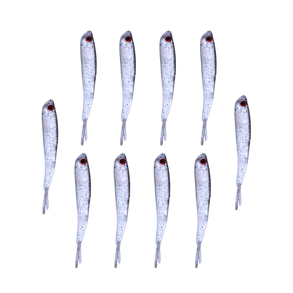 10pcs 3.6g/10cm Simulation Fishing Grub Fishing Lures Fishing Baits for Fishing