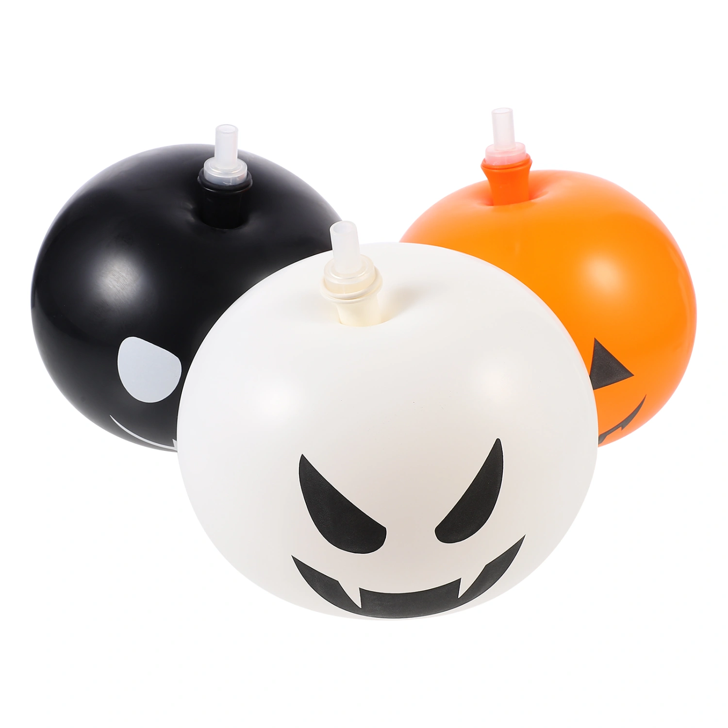 15pcs Creepy Pumpkin Balloons with ​Shining Lights for Halloween Birthday Party