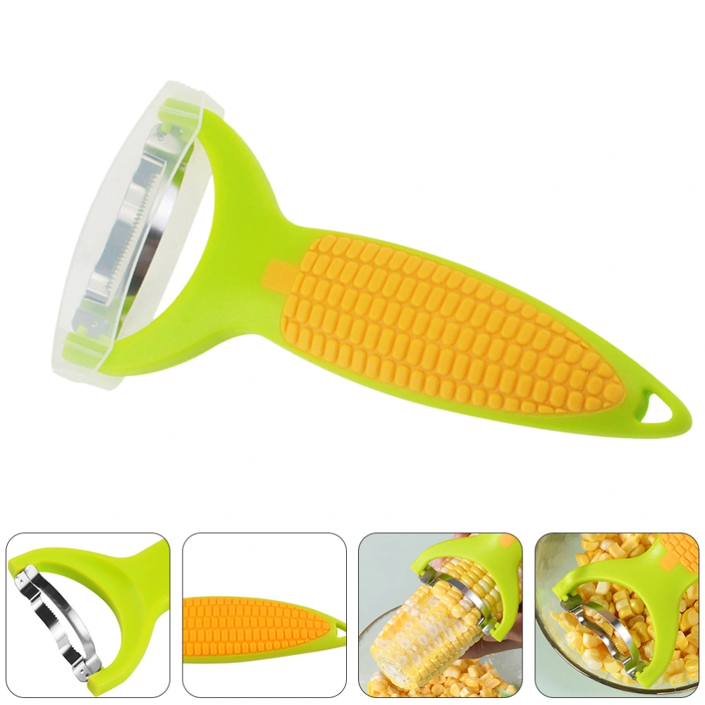 2Pcs Stainless Steel Corn Peelers Kitchen Corn Cob Removers (Assorted Color)