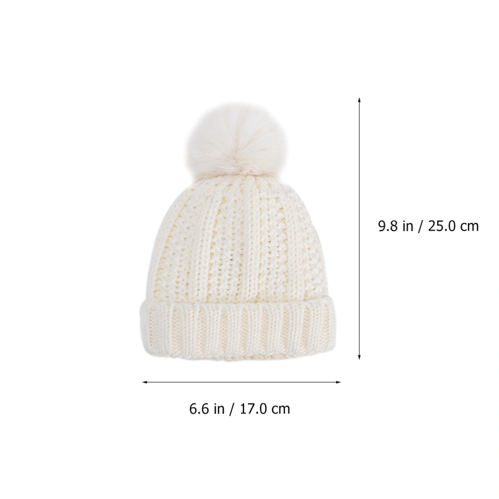 1 Set Children Hat Fashion Neckerchief Warm Knitted Hat Winter Hat Baby Hat