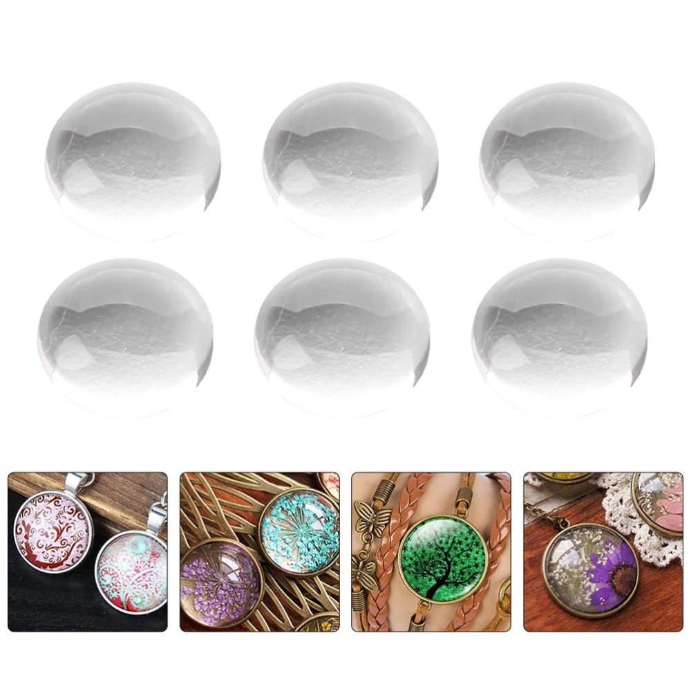 1 Box Gemstone Cover Pretty Round Glass Fashion Glass Patches Jewelry Making Accessory