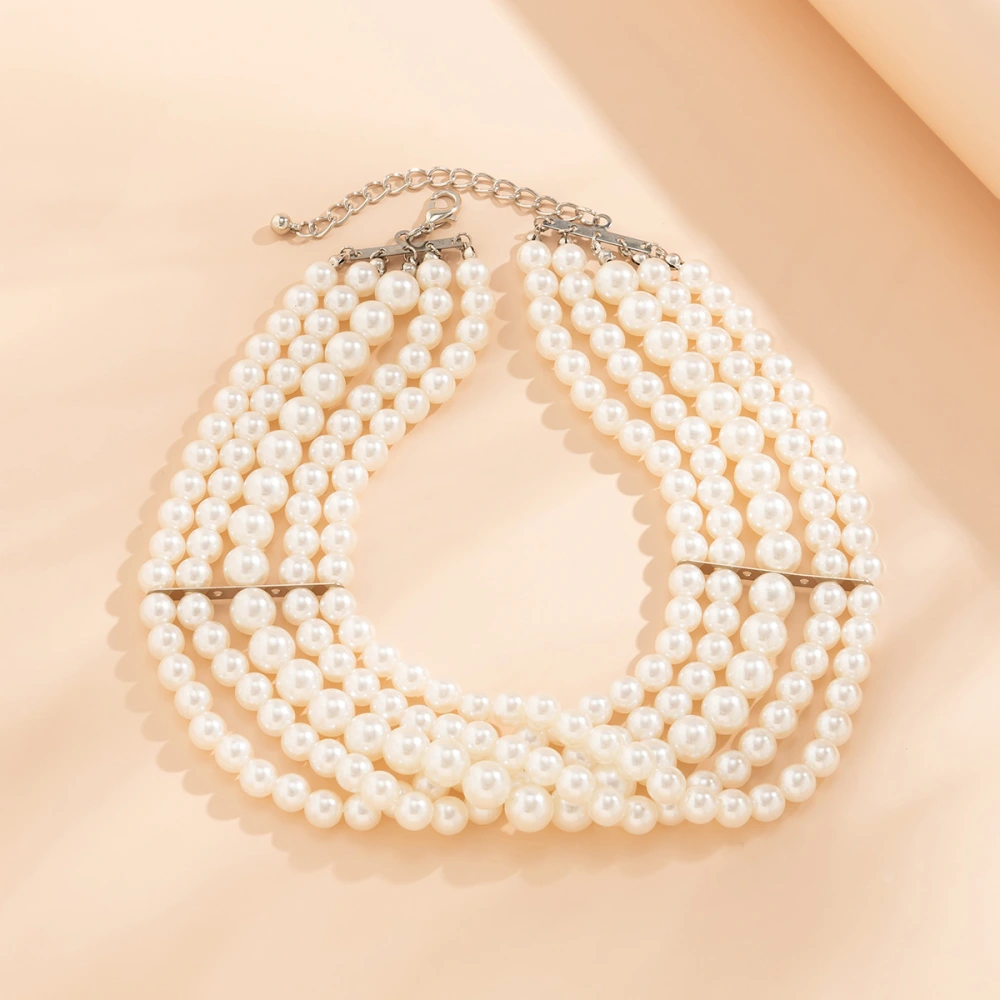 Handmade Multi-layer Pearl Necklace For Women