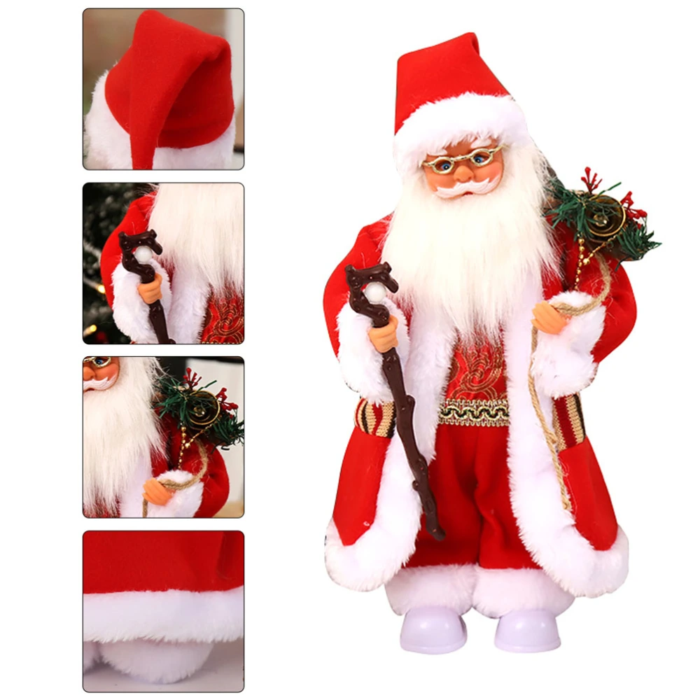 1Pc Christmas Musical Plaything Santa Claus Toy Electric Music Plaything