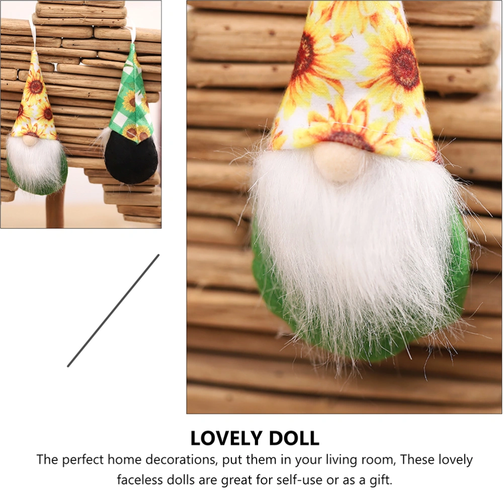 4pcs Summer Faceless Dolls Gnome Dolls Household Adornments (Mixed Style)