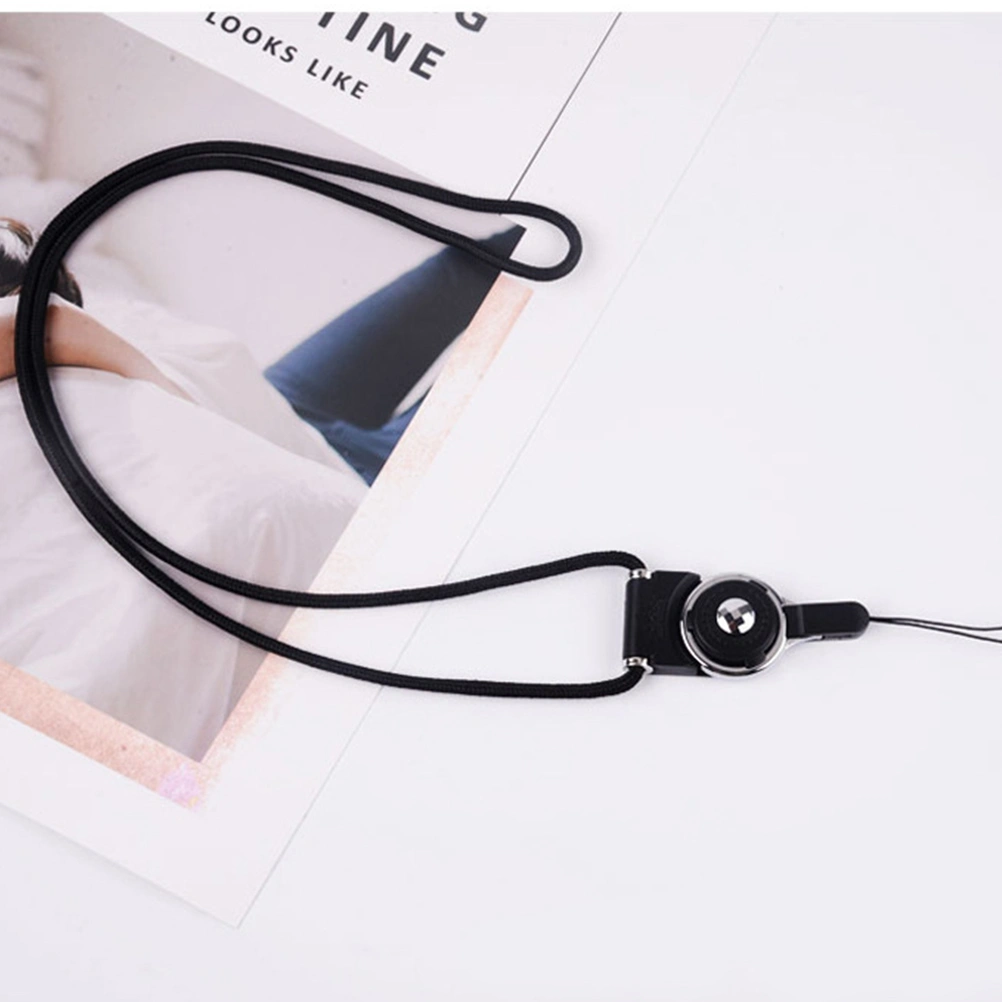 2Pc 2 in 1 Detachable Rotating Ring Buckle Long Hanging Rope Neck Hanging Rope for Mobile Phone