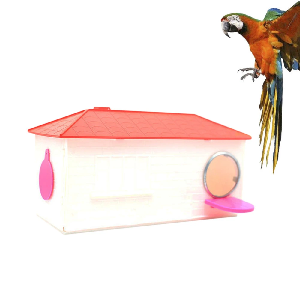 Parrot Nest Mannikin Serinus Canaria Nest Outdoor Bird Plastic Sleep House Nest for Bird (Random Color Large Size)