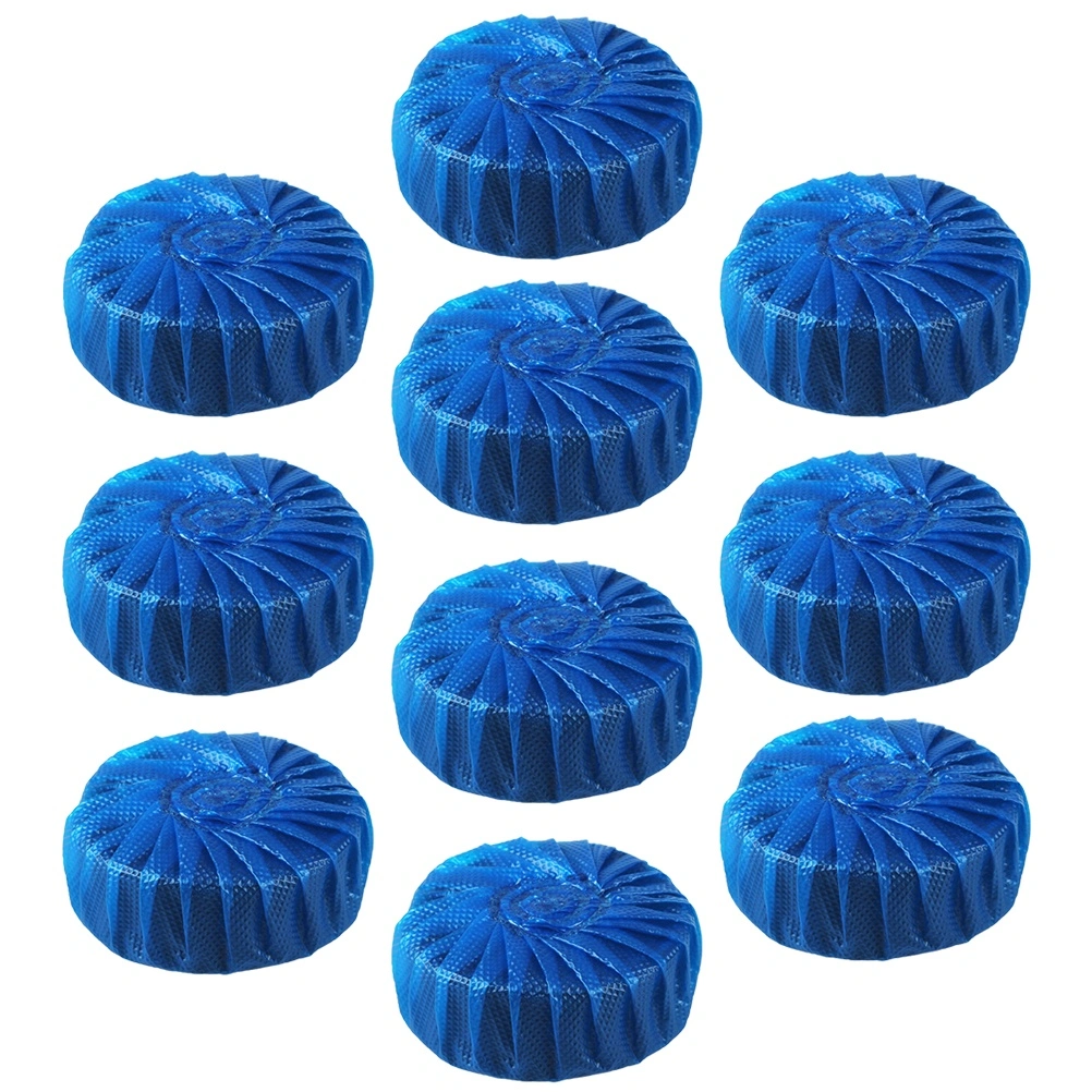 10PCS Antibacterial Blue Automatic Toilet Bowl Bathroom Cleaner Tablets