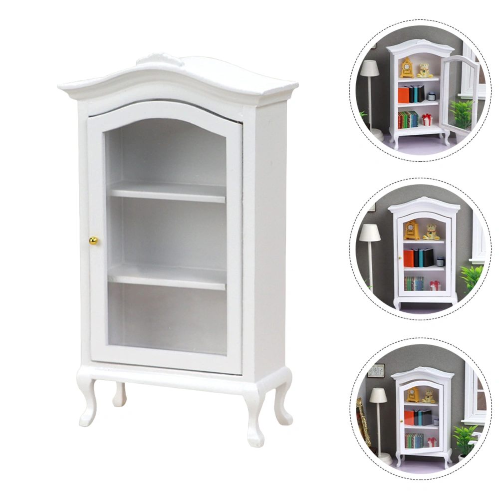 Mini House Storage Cabinet Sideboard Cabinet Simulation Bookcase Model Toy