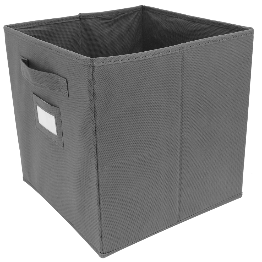 1Pc Household Storage Box Folding Storage Case Portable Laundry Container (Gray)