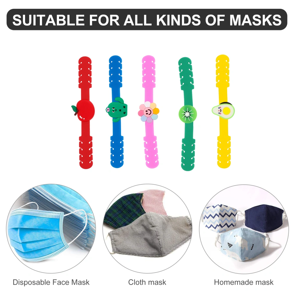 20 Pcs Cartoon Mask Hook Mask Band Buckle Mask Assisting Tool (Random Style)