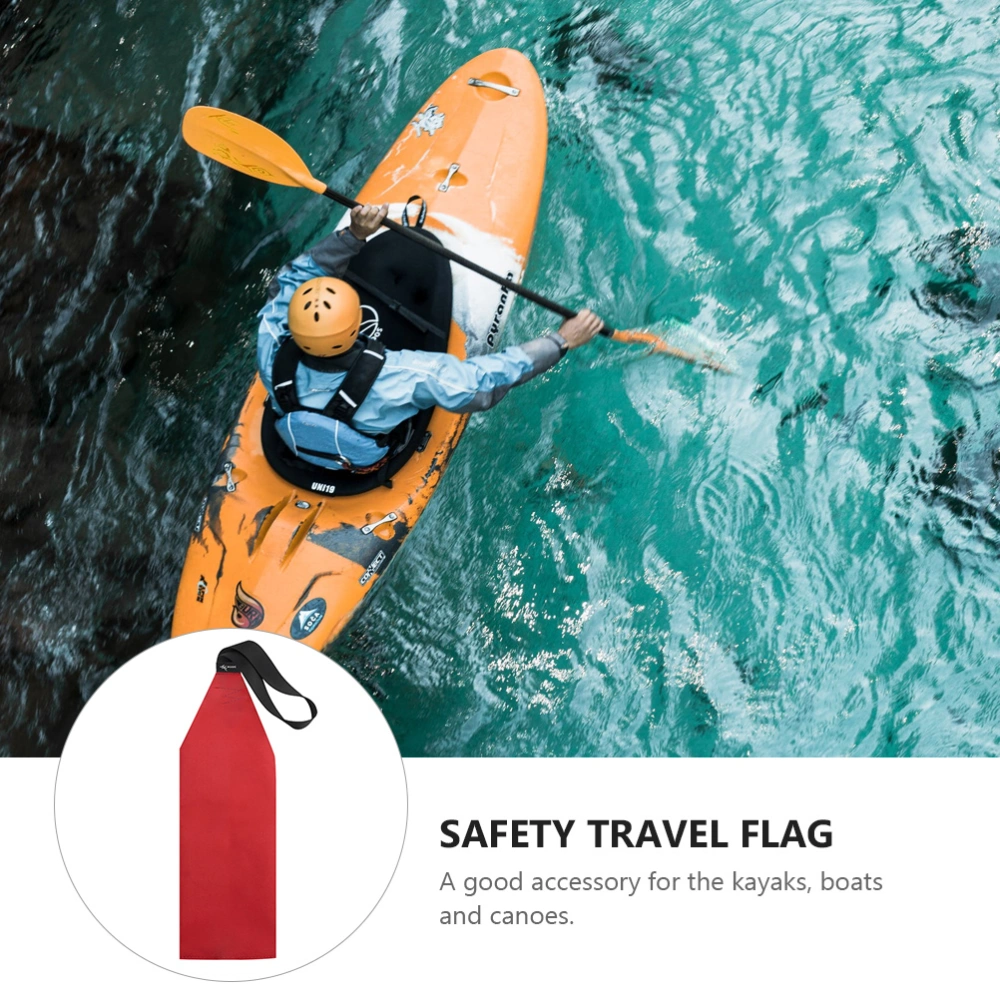 1pc Kayak Towing Flag Safety Travel Flag Kayak Canoes Warning Flag Kayak Supply