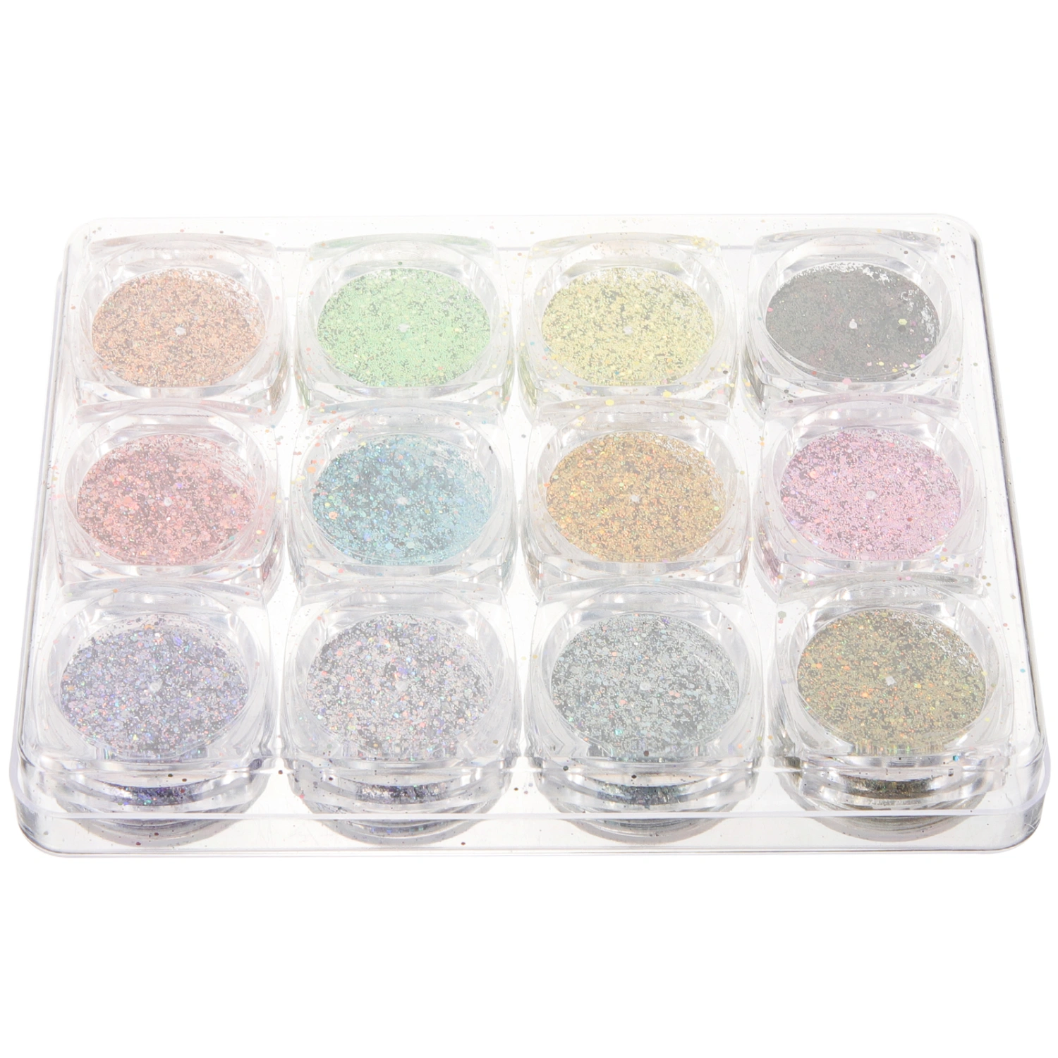 12 Boxes Glitter Nail Charms Nail Arts Make Up DIY Nail Decoration Nail Sequins for Nail Art