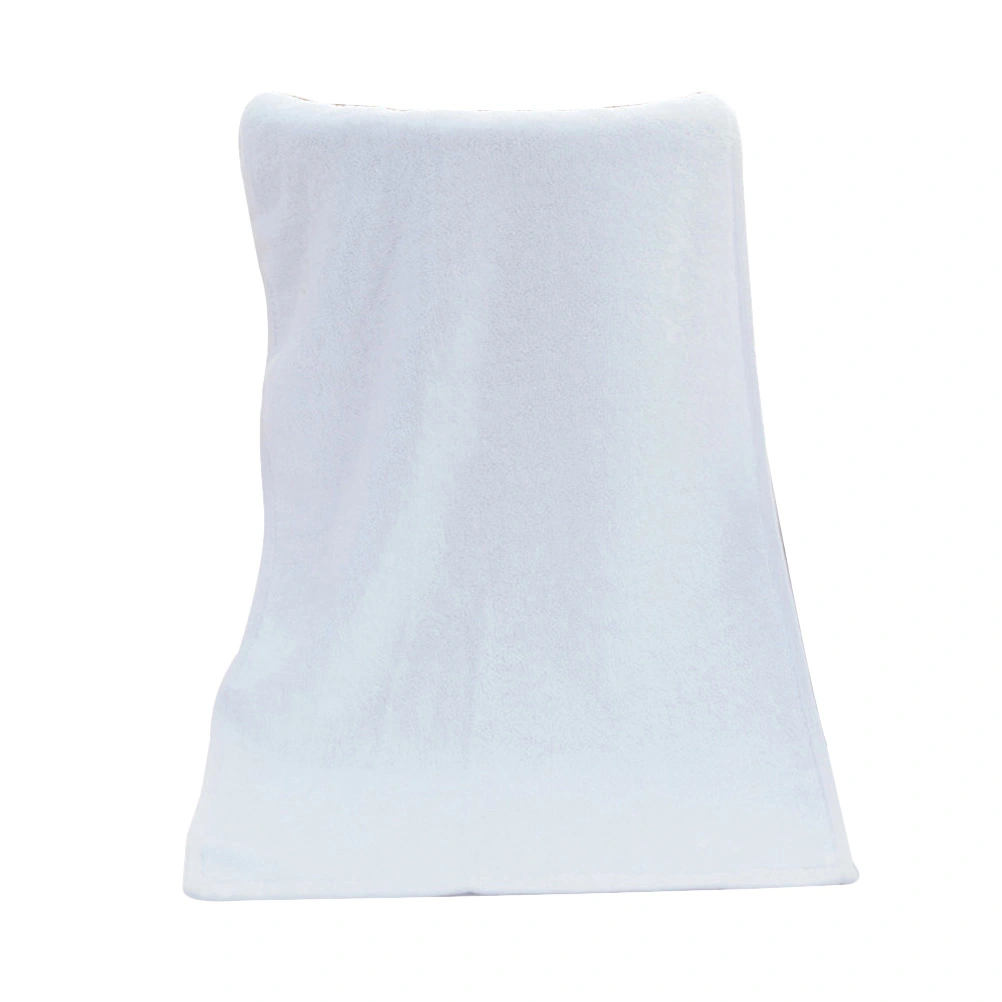 Cotton Thicken Towels Bath Weak Towels Hand Washcloths Water Absorption Towels for Home Hotels Barber Shops Beauty Salon (White)