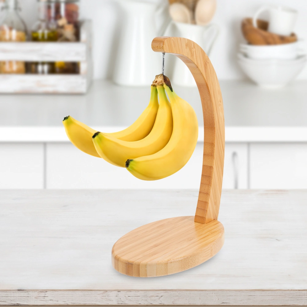 Bamboo Fruit Hanger Banana Holder Stand Modern Banana Keeper Banana Storage Stand Kitchen Hanger