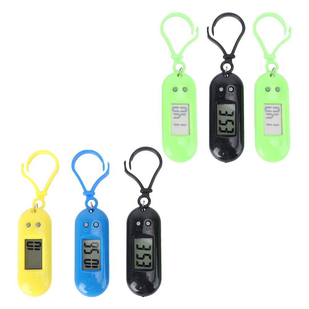 6pcs Electronic Watches Students Key Chain Pocket Watches Hanging Watches