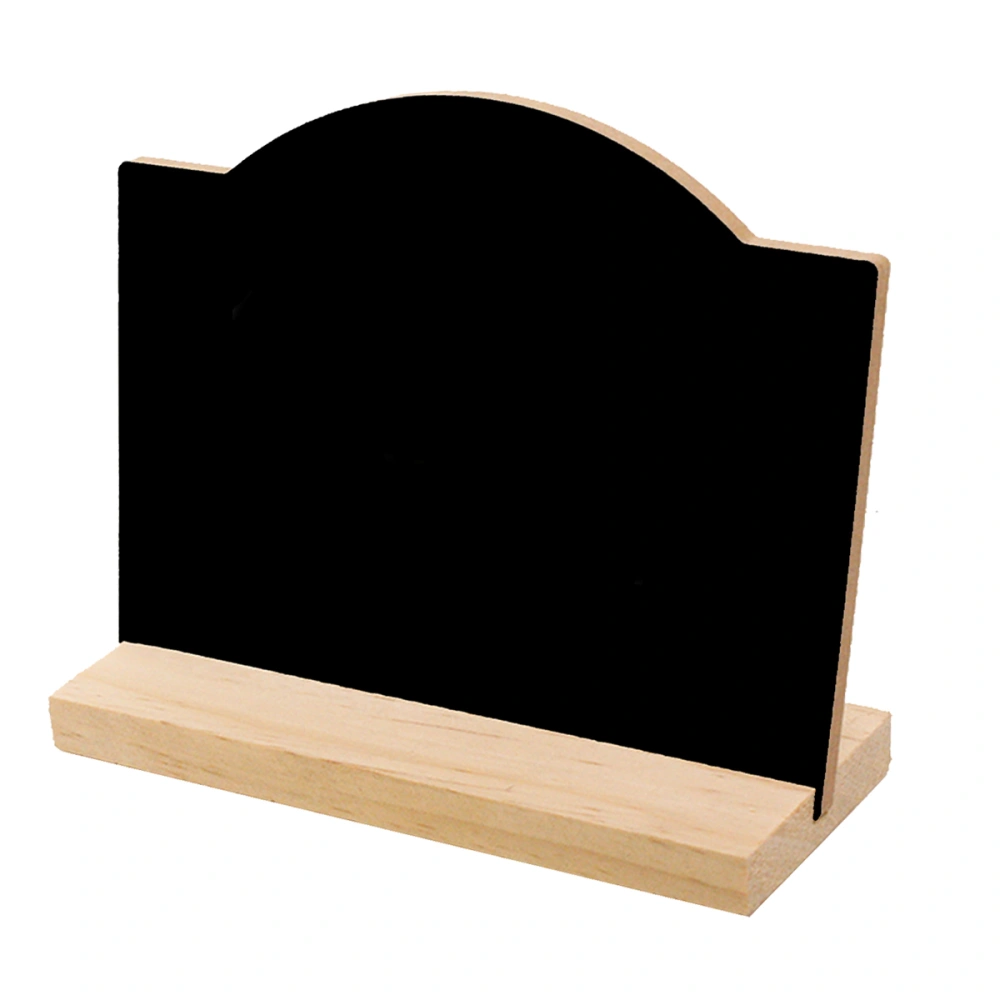 Arch Chalkboard Single-Sided Erasable Message Board Blackboard Desktop Decor Mini Blackboard with Bases for DIY Home Decoration